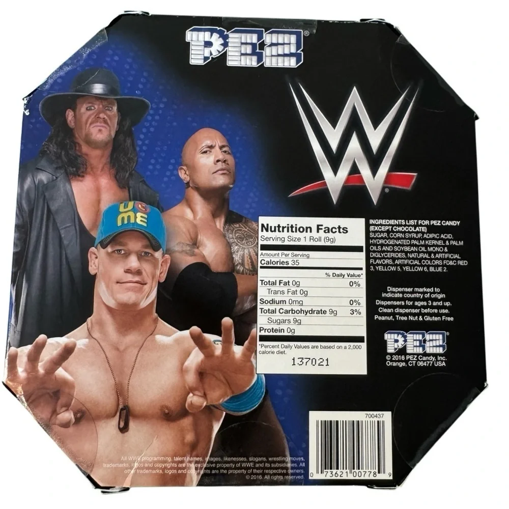WWE PEZ Candy Dispenser Gift Set 2016 John Cena The Rock Undertaker Sealed